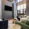Seating area with a mounted TV